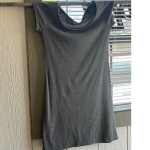 Antistar Gray Ribbed Bodycon T Shirt Dress Casual‎ Womens Large